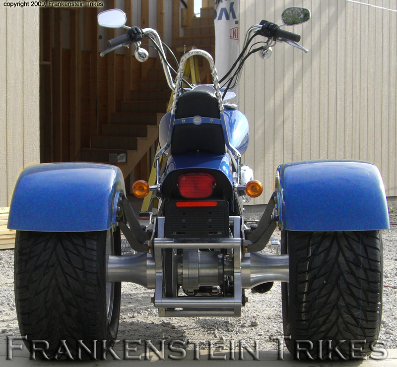 Frankenstein Trike kit on Harley-Davdison Softail picture